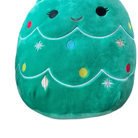 SQUISHMALLOWS 2023 LEAMA The Christmas Tree Plush 12" Green Gold Star No Tags - Picture 3 of 6
